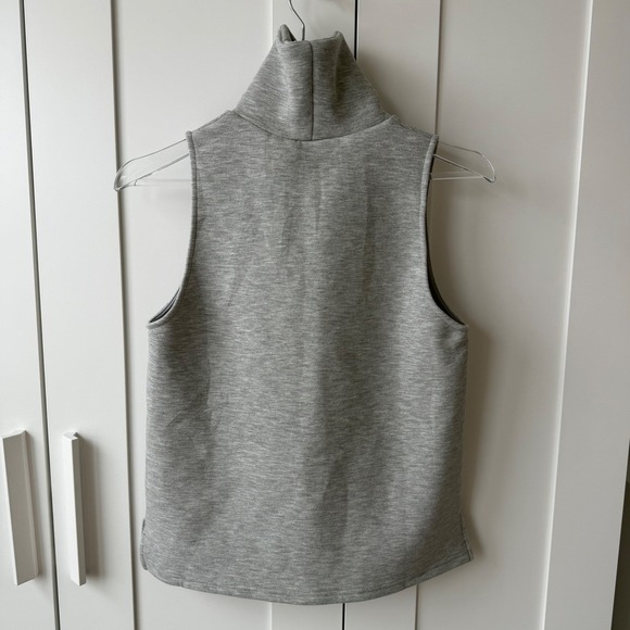 OGL FuzzLuxe Turtle Neck Split Hem Top heather Grey size small NWT - Picture 9 of 12